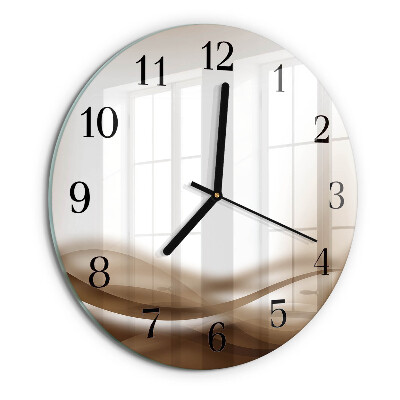 Round wall clock Abstract Lines