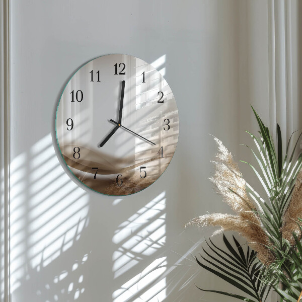 Round wall clock Abstract Lines
