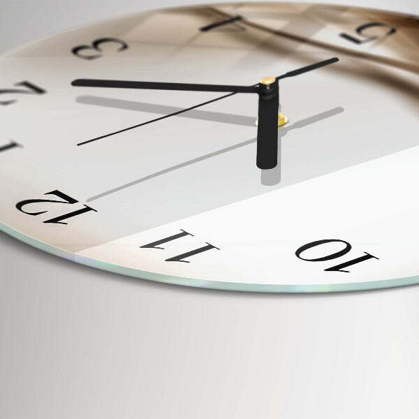 Round wall clock Abstract Lines