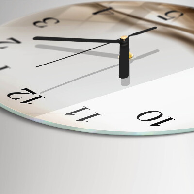 Round wall clock Abstract Lines