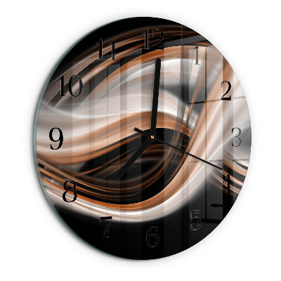 Round wall clock Abstract Art