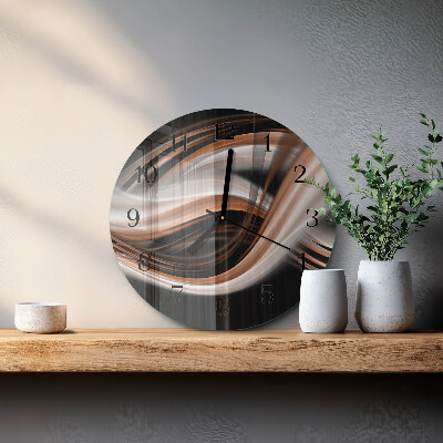 Round wall clock Abstract Art