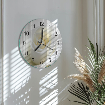 Round wall clock White Rose