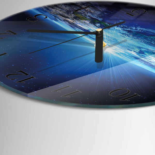 Round wall clock Earth's Universe