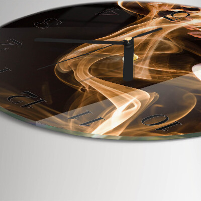 Round wall clock Cup of Coffee