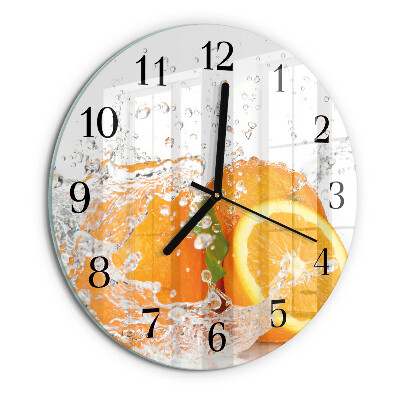Round wall clock Oranges