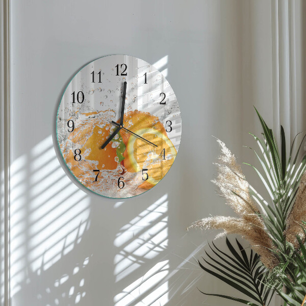 Round wall clock Oranges