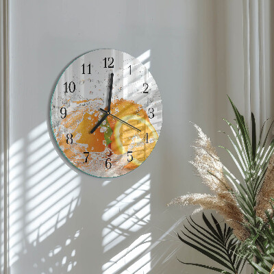 Round wall clock Oranges