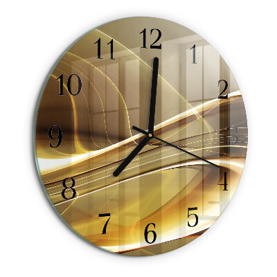 Round wall clock Abstract Lines