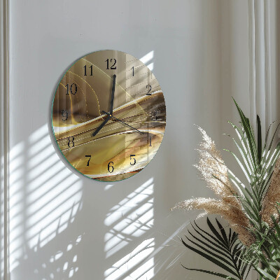 Round wall clock Abstract Lines