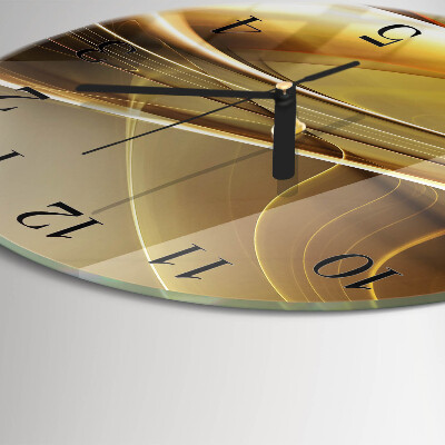 Round wall clock Abstract Lines