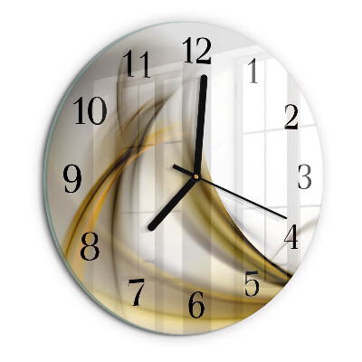 Round wall clock Abstract Lines