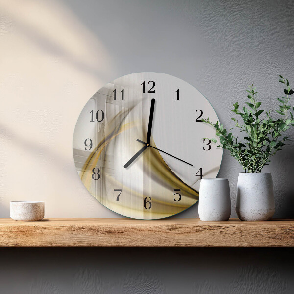 Round wall clock Abstract Lines