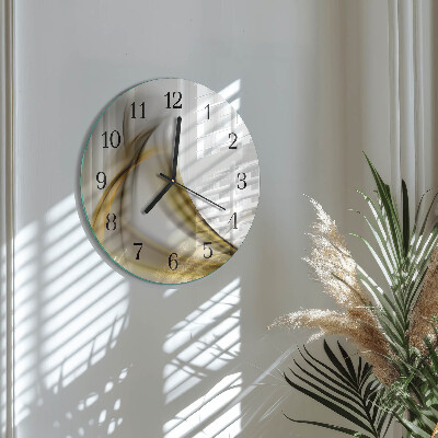 Round wall clock Abstract Lines