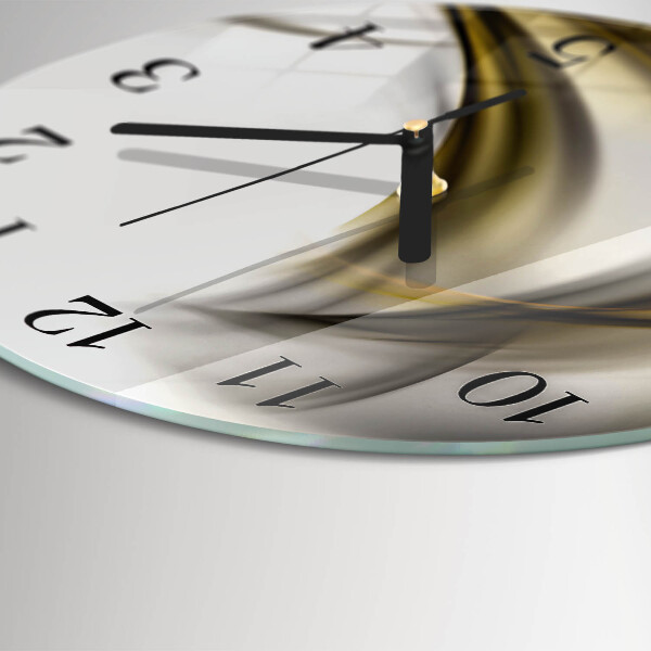 Round wall clock Abstract Lines