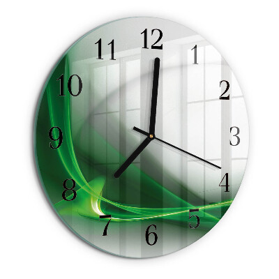 Round wall clock Abstract Lines