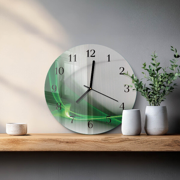 Round wall clock Abstract Lines