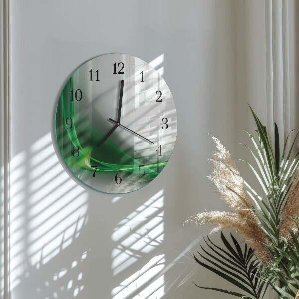 Round wall clock Abstract Lines
