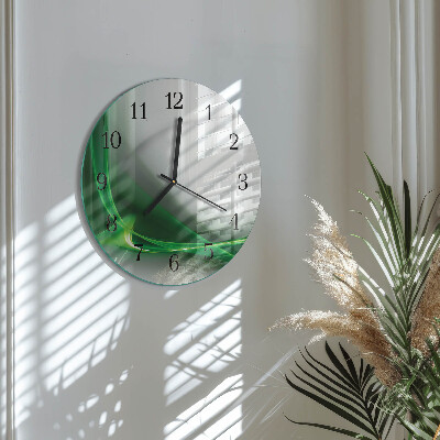 Round wall clock Abstract Lines