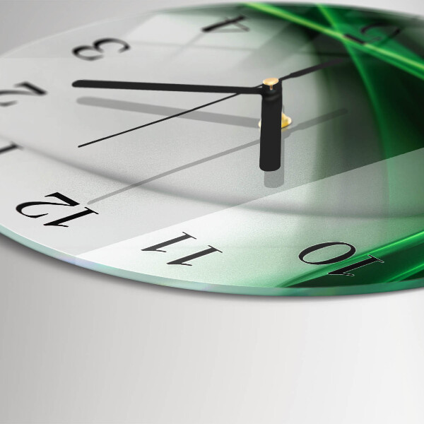 Round wall clock Abstract Lines