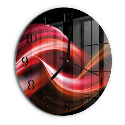 Round wall clock Abstract Lines