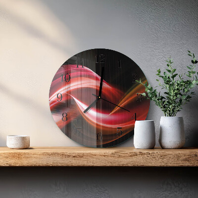 Round wall clock Abstract Lines
