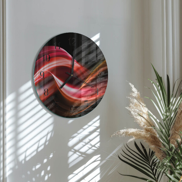 Round wall clock Abstract Lines