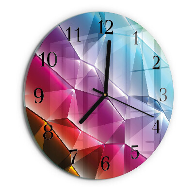 Round wall clock 3D pattern