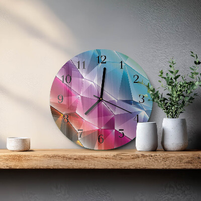 Round wall clock 3D pattern