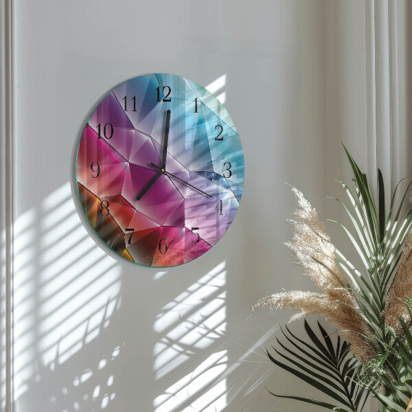 Round wall clock 3D pattern