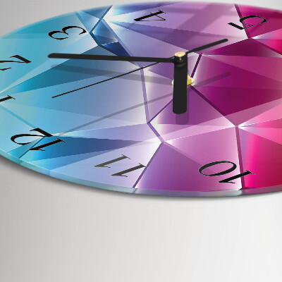 Round wall clock 3D pattern