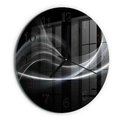 Round wall clock Abstract Lines
