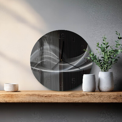 Round wall clock Abstract Lines