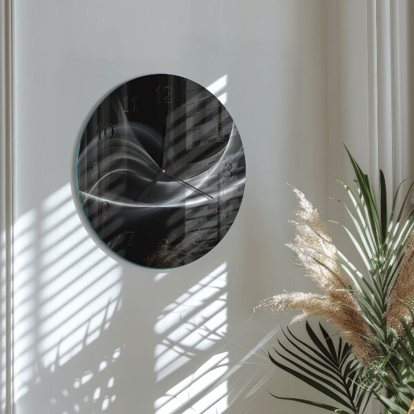 Round wall clock Abstract Lines
