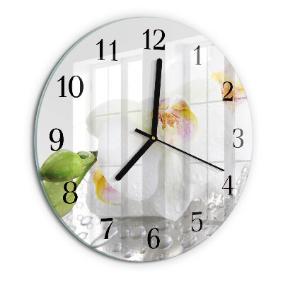 Round wall clock Orchid