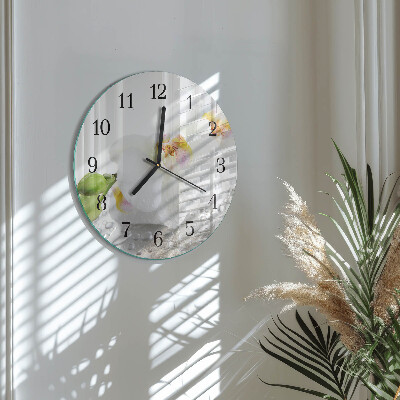Round wall clock Orchid