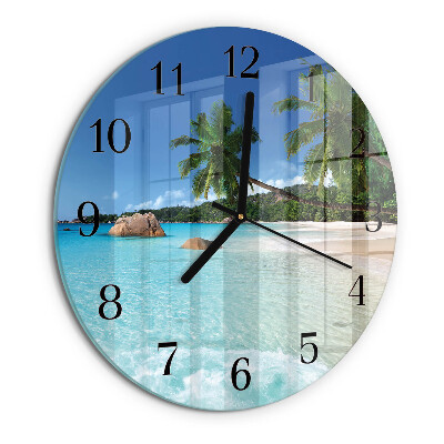 Round wall clock Beach