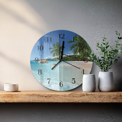 Round wall clock Beach