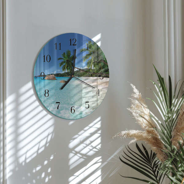 Round wall clock Beach