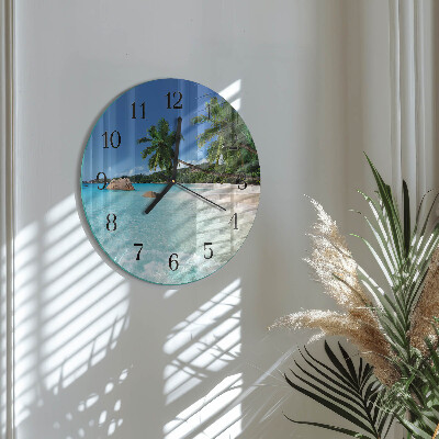 Round wall clock Beach