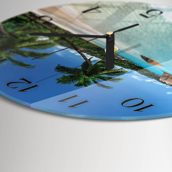 Round wall clock Beach