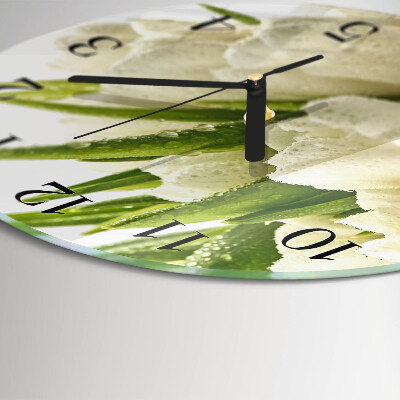 Round wall clock Tulips