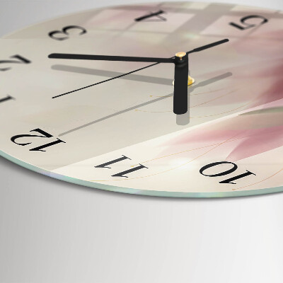 Round wall clock Flowers