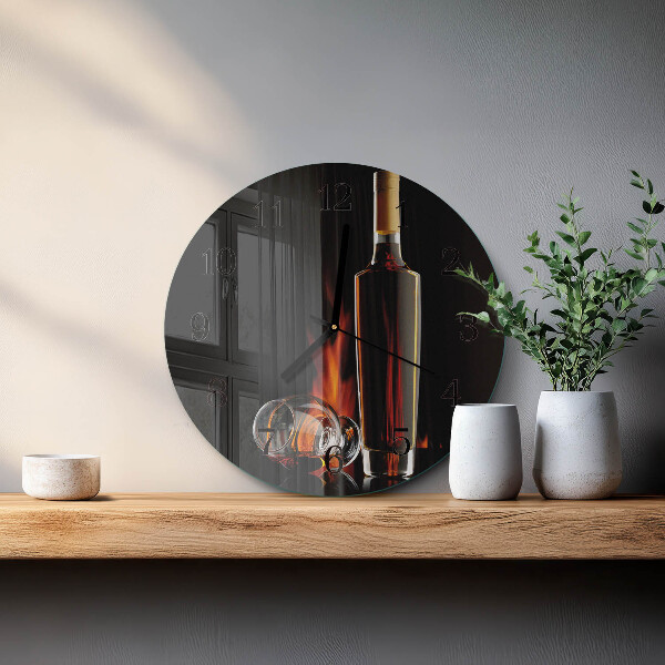 Round wall clock Alcohol