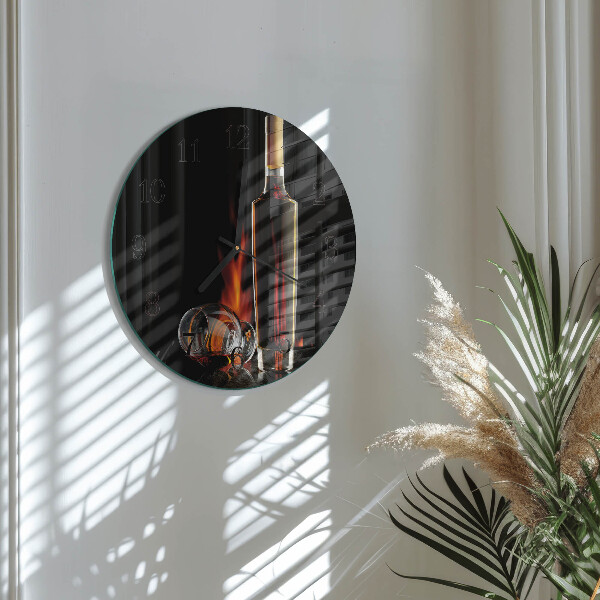 Round wall clock Alcohol