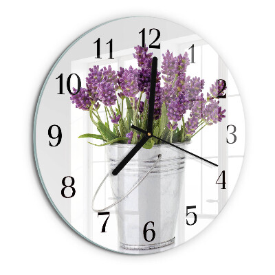 Round wall clock Lavender