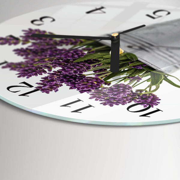 Round wall clock Lavender
