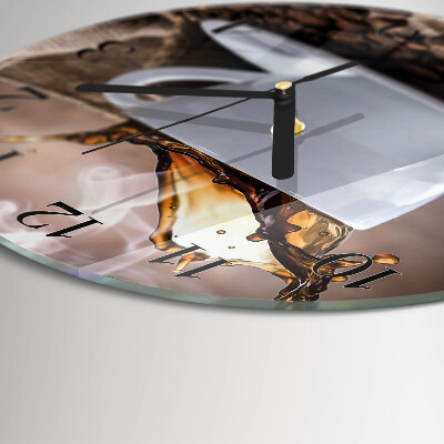 Round wall clock Coffee