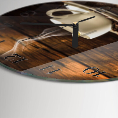 Round wall clock Coffee