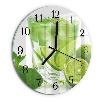 Round wall clock Calcium carbonate